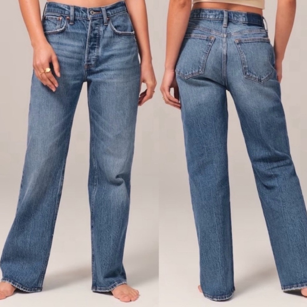 Abercrombie & Fitch 90’s Baggy Low Rise Denim Jeans 29 / 8 Regular